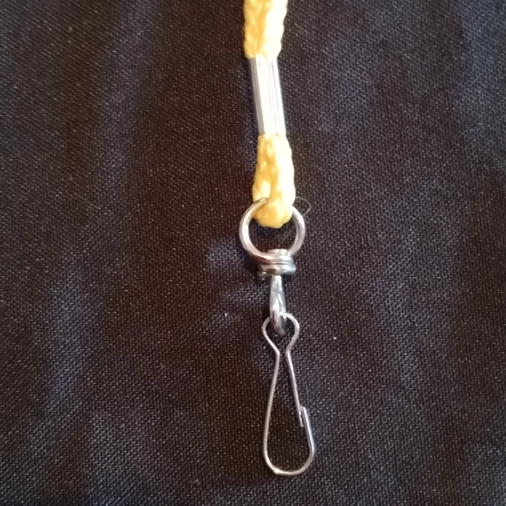Lanyard for holding Name Tags color: Yellow 30 count